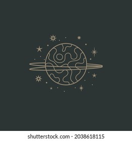 
beautiful mystical illustration esotericism astrology yoga vedas cosmos universe on a dark background