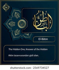 Beautiful Names Of Allah " Hidden from the imagination of the mind.
 "