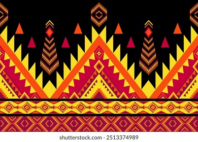 hermoso Diseño gráfico nativo americano que se origina en americano y le da vibra tribal este trabajo puede ser patrón textil de fondo de Fondo de pantalla y este estilo indio también para la industria de la tela