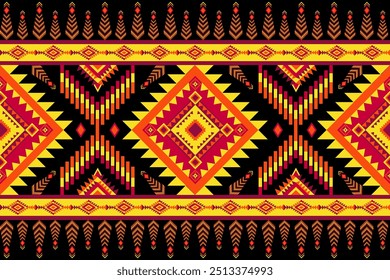 hermoso Diseño gráfico nativo americano que se origina en americano y le da vibra tribal este trabajo puede ser patrón textil de fondo de Fondo de pantalla y este estilo indio también para la industria de la tela