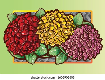 BEAUTIFUL NATURAL FLOWER ILLUSTRATE DESIGN