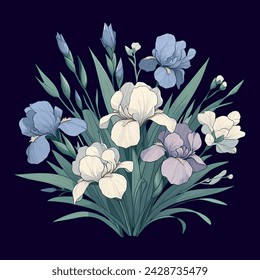 beautiful natural flower vector flower eps floral 