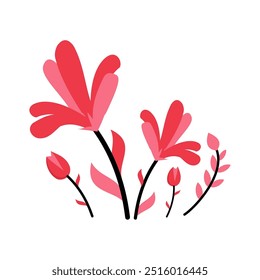 Beautiful Natural FLOWERS become a vector