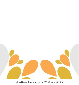 Beautiful natural leaves illustration on white background