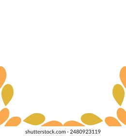 Beautiful natural leaves illustration on white background