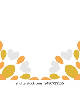 Beautiful natural leaves illustration on white background