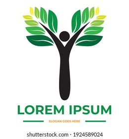 Beautiful Natural Logo Design Vector. Abstract Nature Logo Design For Branding Company
