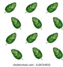 Beautiful natural Palm Tree Leaf Silhouette Background Seamless Pattern. Vector Illustration. EPS10