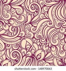 beautiful natural purple abstract pattern on a beige background. vector illustration 