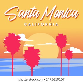 beautiful natural scenery in santa monica california