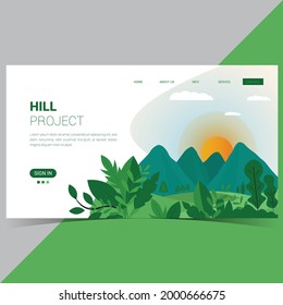 Beautiful and natural web landing page design