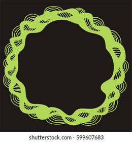 Beautiful nature abstract frame. Vector illustration.