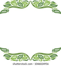 Beautiful nature background of leaves. Vector illustration