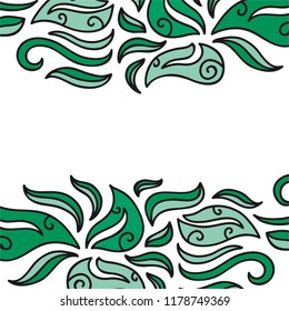 Beautiful nature background of leaves. Vector illustration