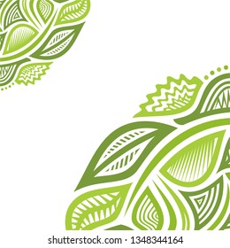 Beautiful nature background of leaves. Vector illustration
