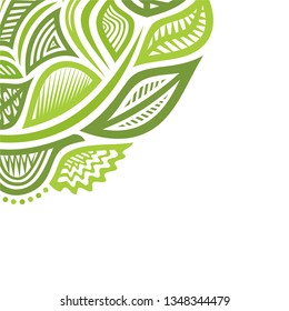 Beautiful nature background of leaves. Vector illustration