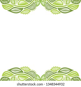 Beautiful nature background of leaves. Vector illustration