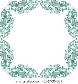 Beautiful nature background of leaves. Vector illustration