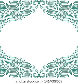 Beautiful nature background of leaves. Vector illustration