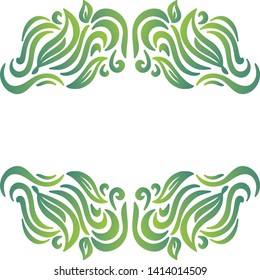 Beautiful nature background of leaves. Vector illustration