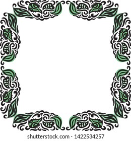 Beautiful nature background of leaves. Vector illustration