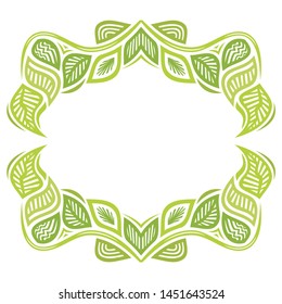 Beautiful nature background of leaves. Vector illustration