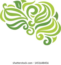 Beautiful nature background of leaves. Vector illustration