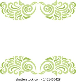 Beautiful nature background of leaves. Vector illustration