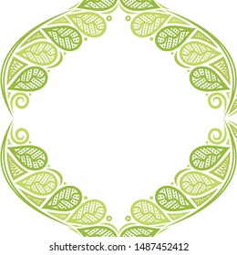 Beautiful nature background of leaves. Vector illustration