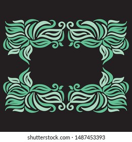 Beautiful nature background of leaves. Vector illustration