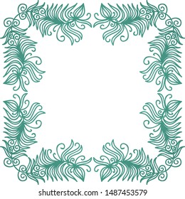 Beautiful nature background of leaves. Vector illustration