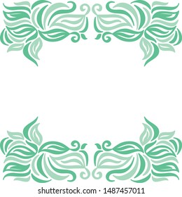 Beautiful nature background of leaves. Vector illustration