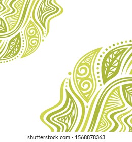 Beautiful nature background of leaves. Vector illustration