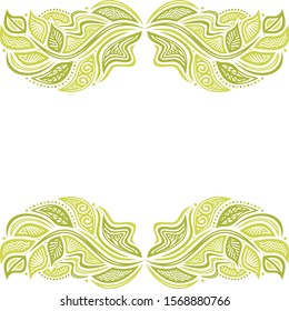 Beautiful nature background of leaves. Vector illustration