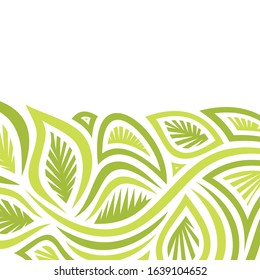 Beautiful nature background of leaves. Vector illustration