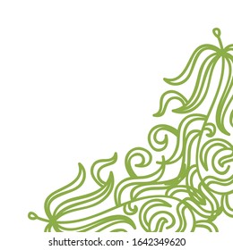 Beautiful nature background of leaves. Vector illustration