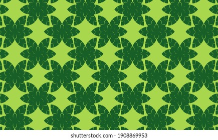 Beautiful nature background vector with a combination of leaf and line vectors.