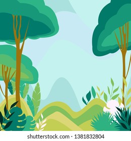 beautiful nature background vector design