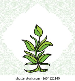 Beautiful nature background. Vector illustration