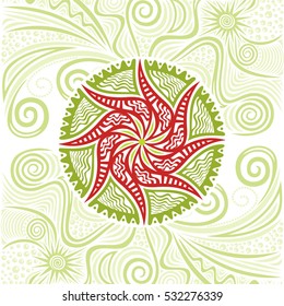 Beautiful nature background. Vector illustration.