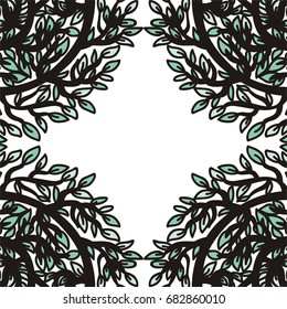 Beautiful nature background. Vector illustration.