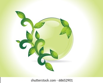 beautiful nature background, vector illustration