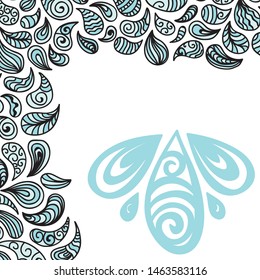 Beautiful nature background of water drops. Vector illustration