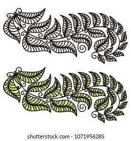 Beautiful nature decorative element. Vector illustration