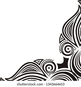 Beautiful nature decorative element. Vector illustration