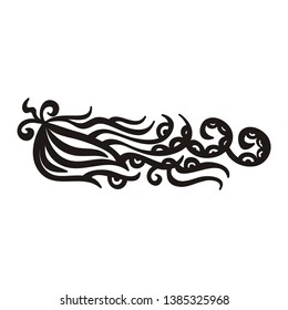 Beautiful nature decorative element. Vector illustration
