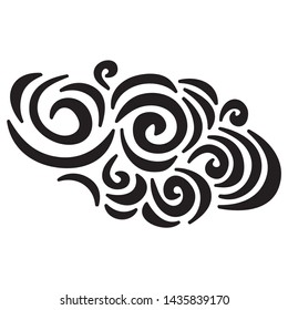 Beautiful nature decorative element. Vector illustration