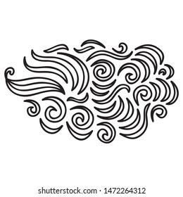 Beautiful nature decorative element. Vector illustration