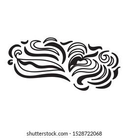 Beautiful nature decorative element. Vector illustration