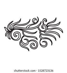 Beautiful nature decorative element. Vector illustration